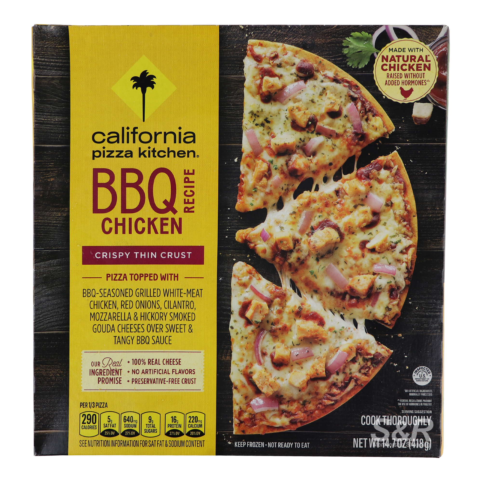 California Pizza Kitchen BBQ Chicken Crispy Thin Crust 418g